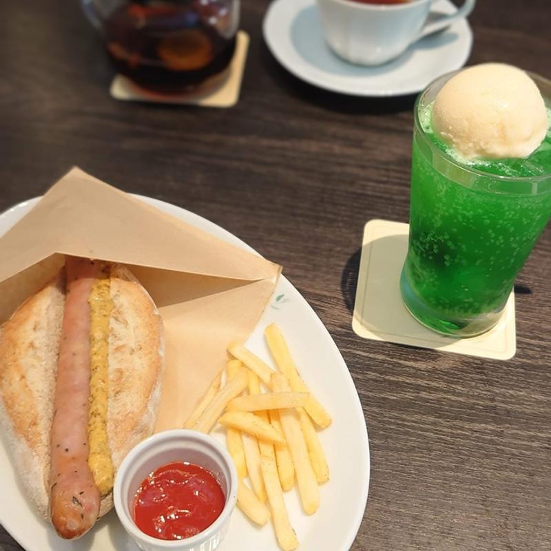 ホットドッグセット(ドトール珈琲農園 ニトリ伏見向島店)