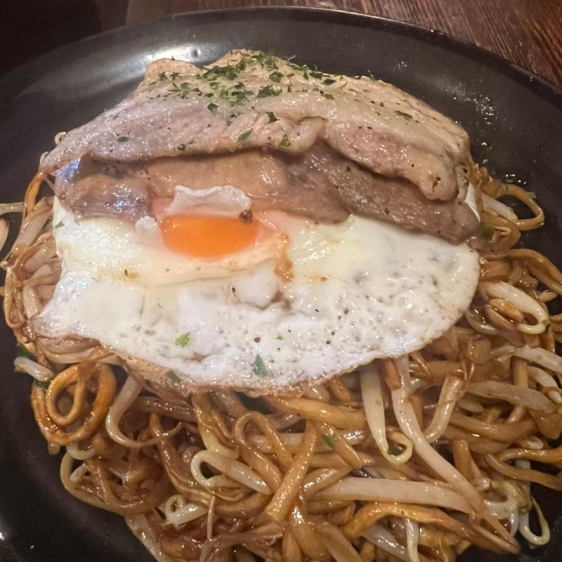 豚玉焼きそば(清高屋台)