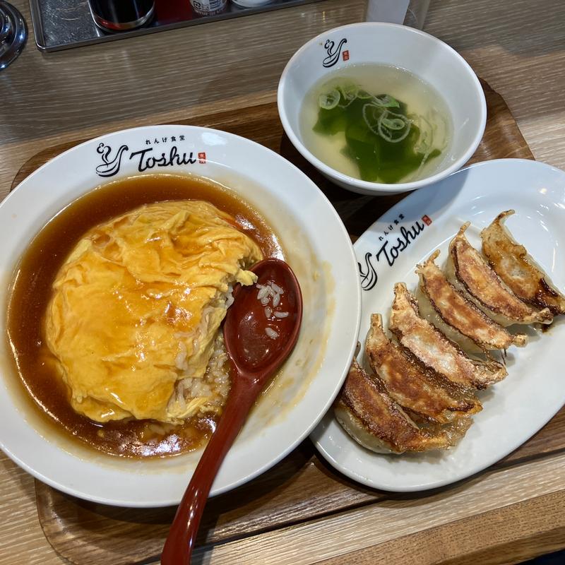 天津飯(れんげ食堂 Toshu 京王永山店)