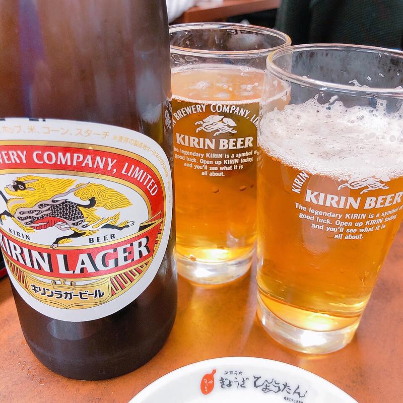 ビール大瓶(ぎょうざの店 ひょうたん 三宮店)