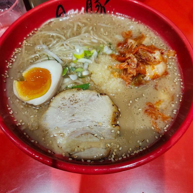 キムチにんにく豚骨ラーメン(Agu豚)
