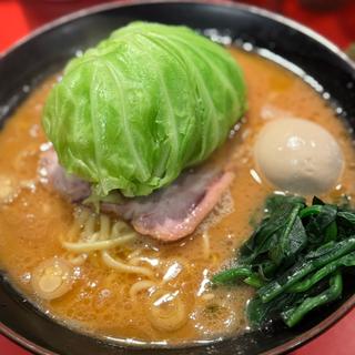 ラーメン中　キャベツ玉子海苔別皿