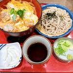 親子丼と麺