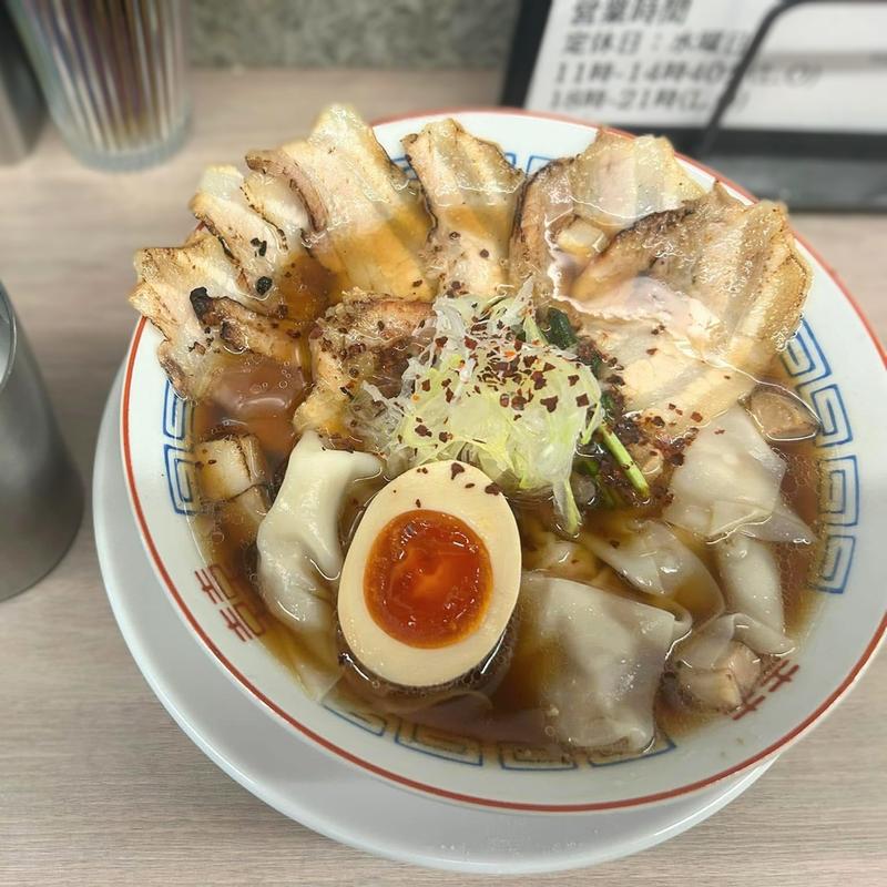 焼豚中華そば 雲呑(麺時しゅき)