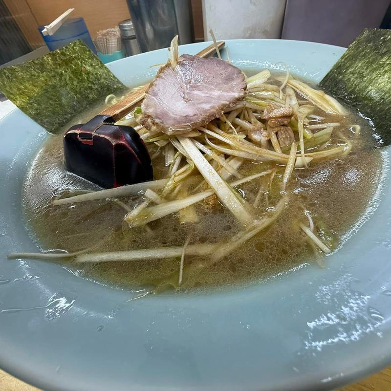 ネギラーメン 中盛り カタメ(ラーメンショップ練間 （ねりま）)