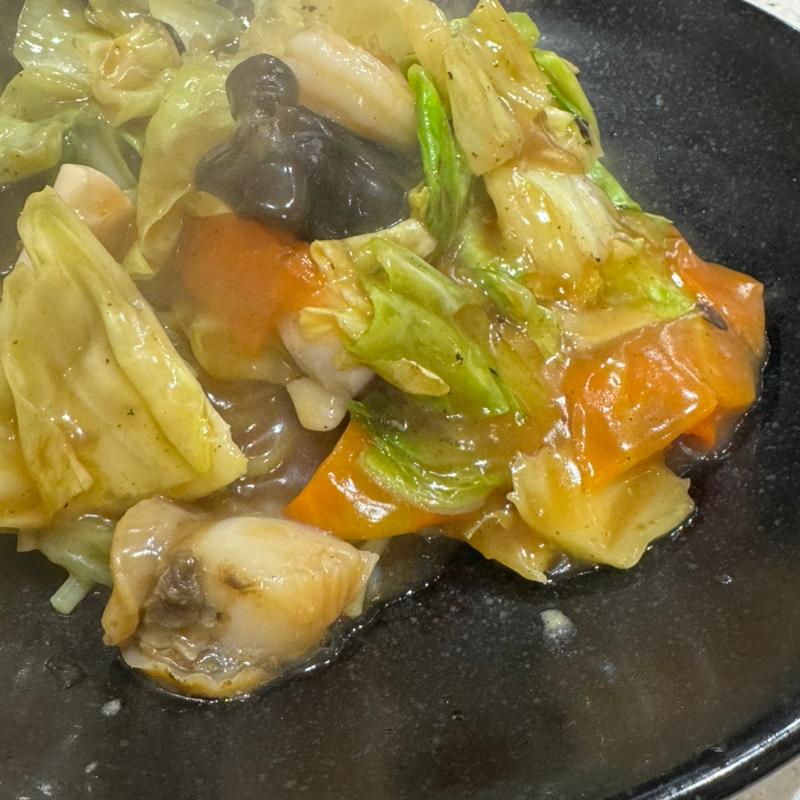 海鮮あんかけ焼そば(餃子の王将 経堂店)