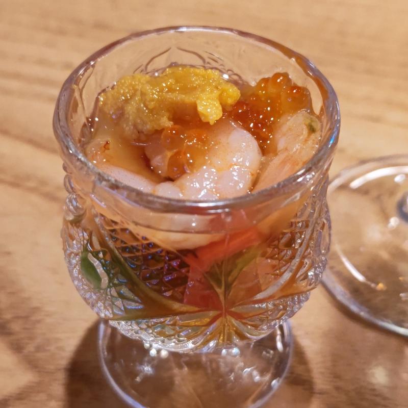 お通し(馬刺しビストロ かたなしキッチン)