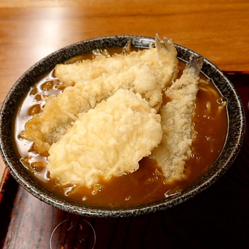 海鮮天ぷらカレー南蛮そば(やぶそば 武蔵小山)