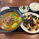 豚肉とキクラゲの炒め物ランチ(上海菜館 喜福家)