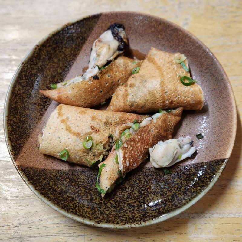 ねぎ焼(かき入り)(お好み焼きもり)