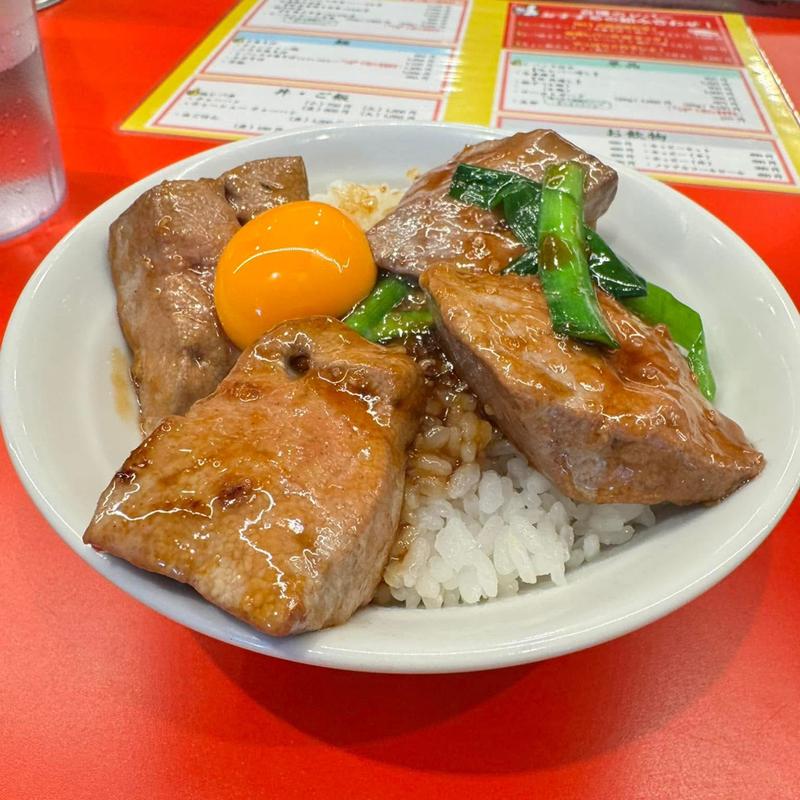 純レバ丼 小(レバニラ中華 満腹)