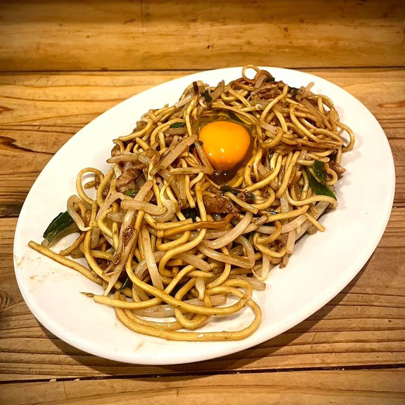 両面焼きそば カレーセット(焼きそば酒場 あぺたいと月島総本店)