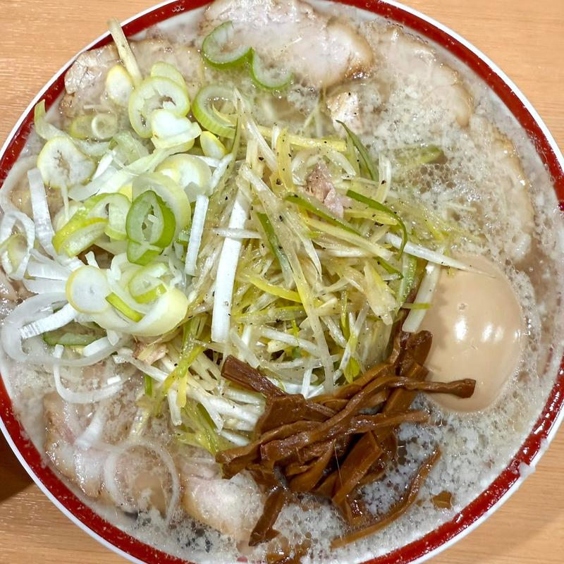 肉そば こってり 味玉 メンマ 追加ネギ(中華そば専門 田中そば店 足立本店)