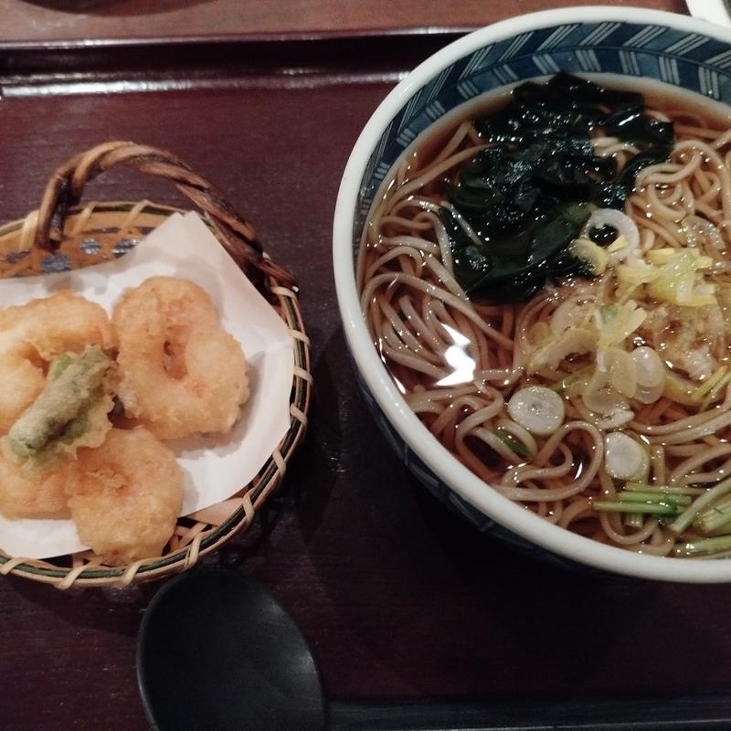 小エビ天　そば（温）(へぎそば 清兵衛)