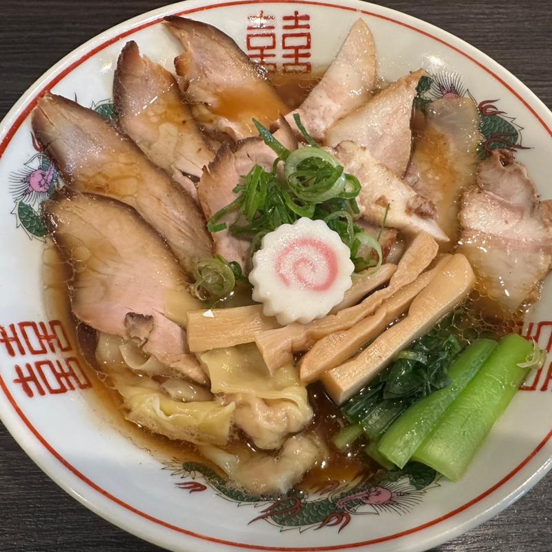 TOKYO_Xの焼豚ワンタン生姜醤油ラーメン(中華蕎麦 瑞山)