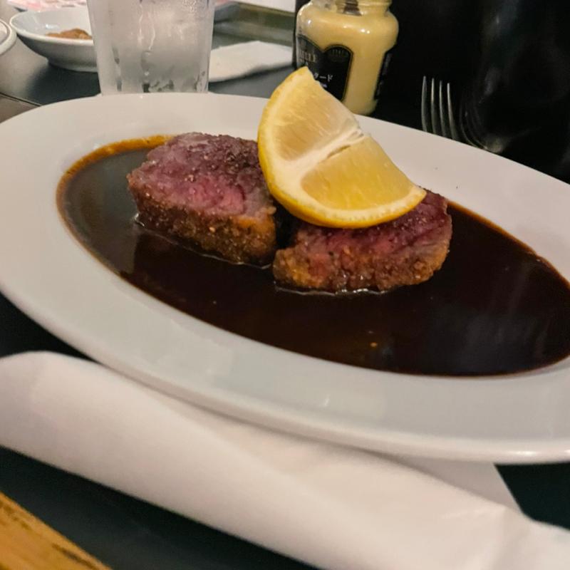 黒毛和牛ビフカツ(松乃井食堂)