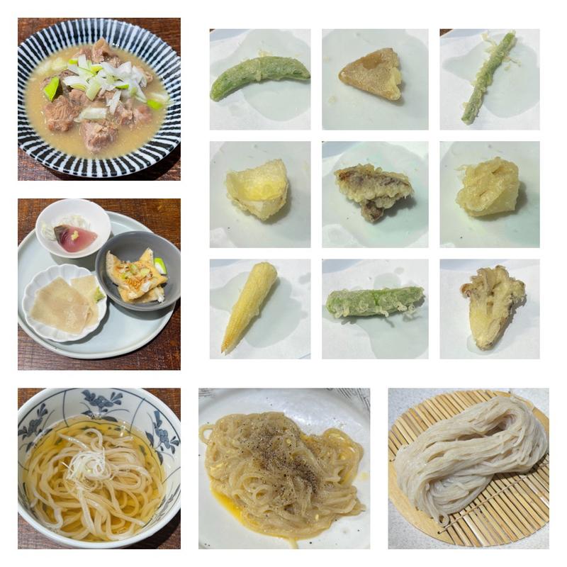 3種のひやむぎ堪能ディナーコース(特撰ひやむぎ きわだち)