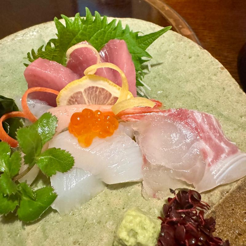 お造り定食（上）(割烹 とんぼ)