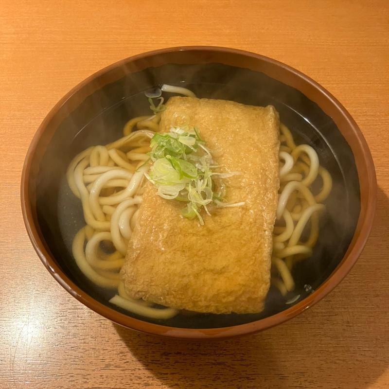 きつねうどん(立ち喰いうどんそば 松屋)