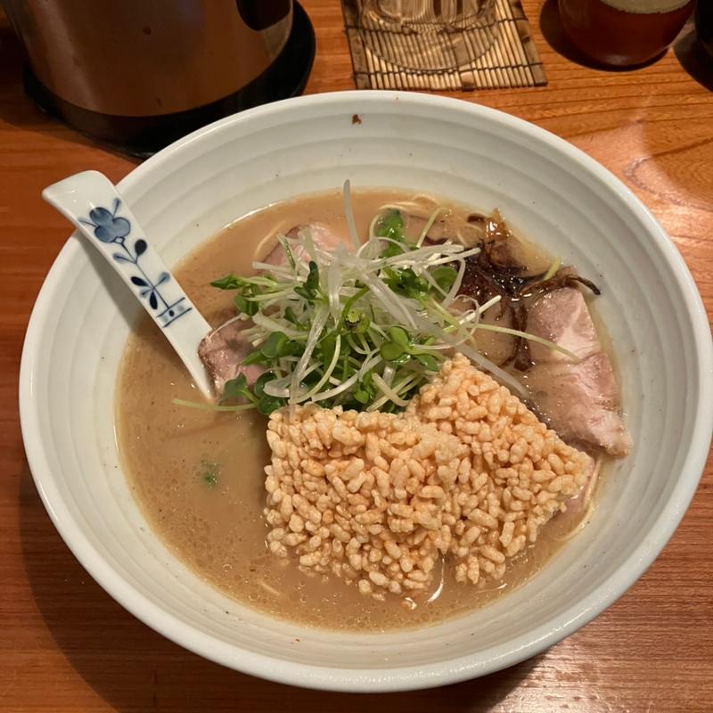 鶏とんこつラーメン(老麺田ぶち)
