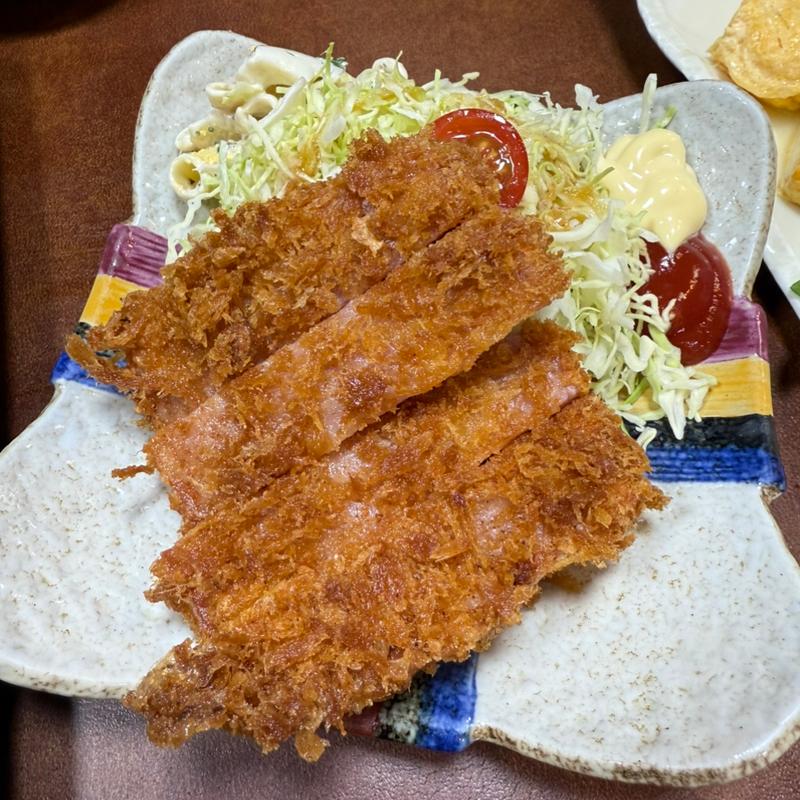 厚切りハムカツ(福島屋)