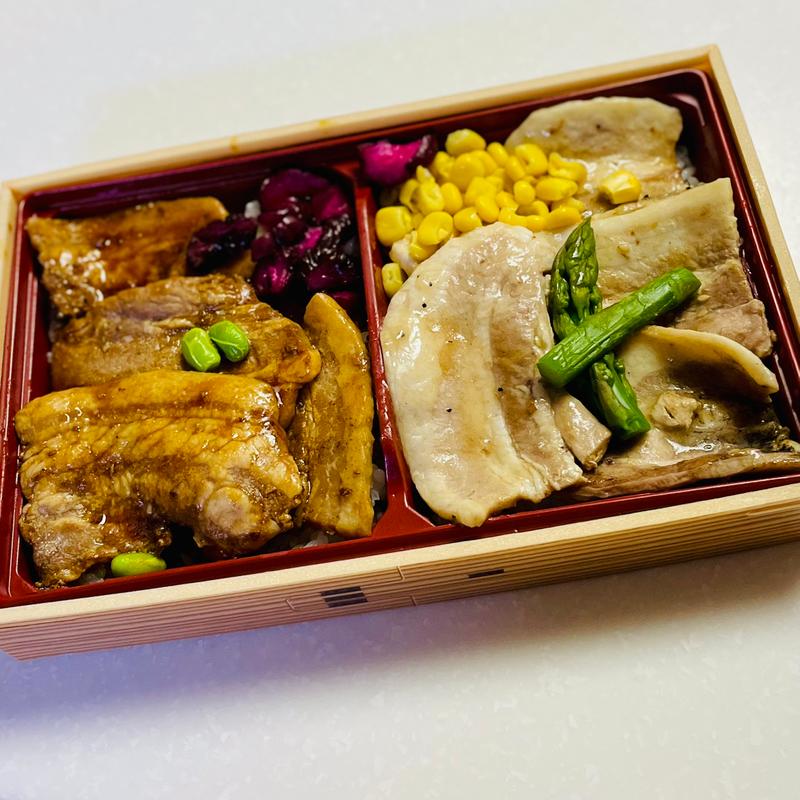 十勝産豚食べ比べ弁当(十勝Chinese掛村)