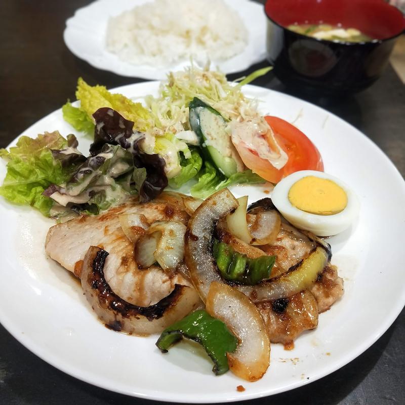 豚生姜焼き定食(ノルウェー)