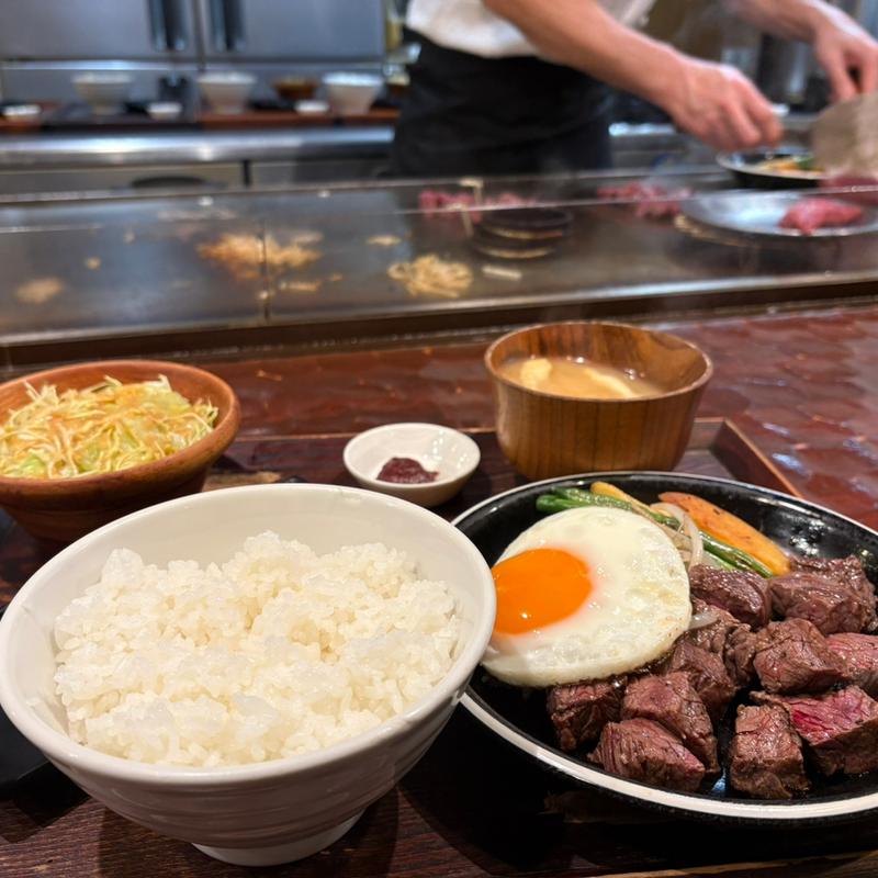 番人ステーキ定食150g(ステーキ食堂 肉の番人)