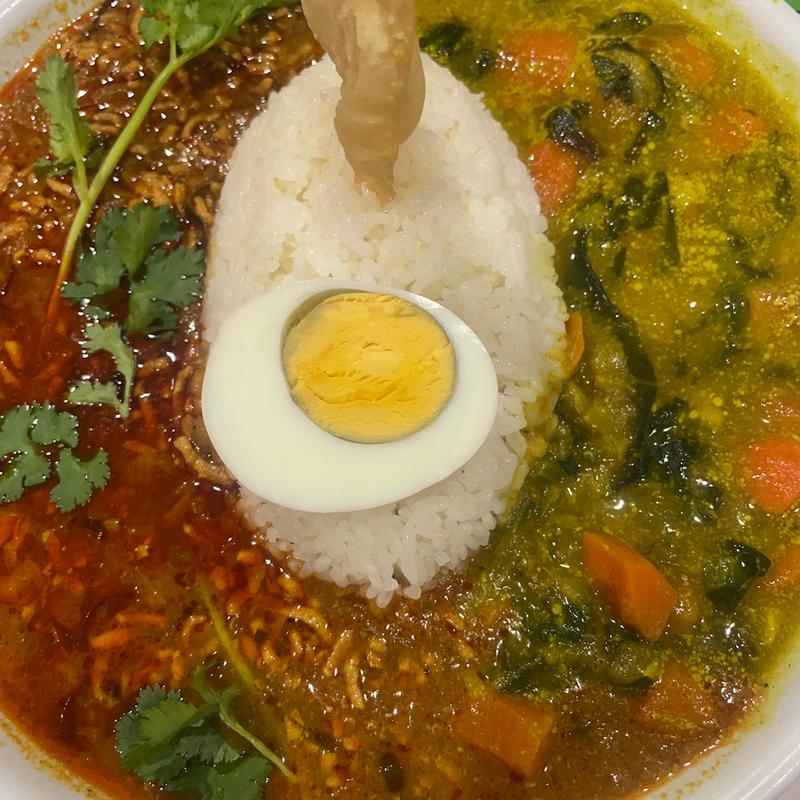 日替り合いがけカレー(セイロンカリー)