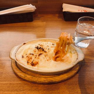 スパゲッティと卵のグラタン(ブルドック )