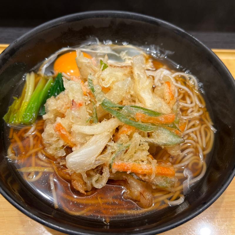 かき揚げたまご(小諸そば 茅場町店)