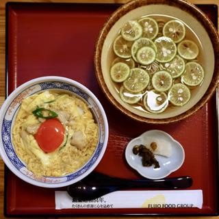 すだち蕎麦セット（親子丼）