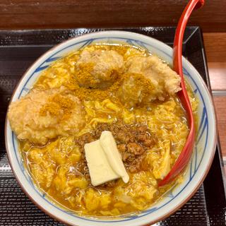 鶏天ふわ玉カレーうどん