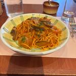 お肉屋さんのソーセージ入りスパゲッティナポリタン(タベルナ・パパ )