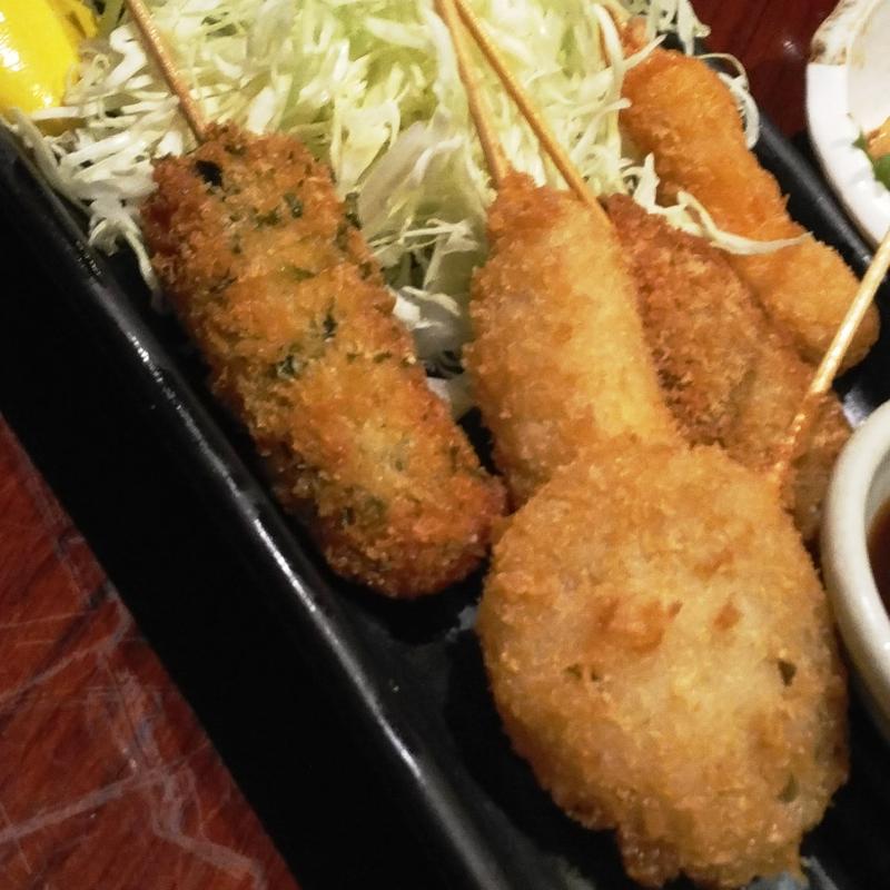 串揚げ5種(目利きの銀次　虎ノ門駅前店)