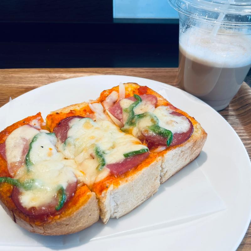 厚切りピザトーストセット(サンジェルマン エミオ保谷店)