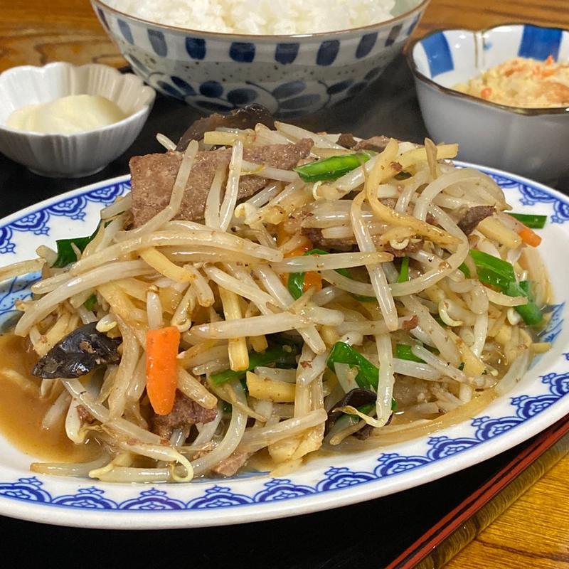 レバニラ炒め定食(味吉 （アジキチ）)
