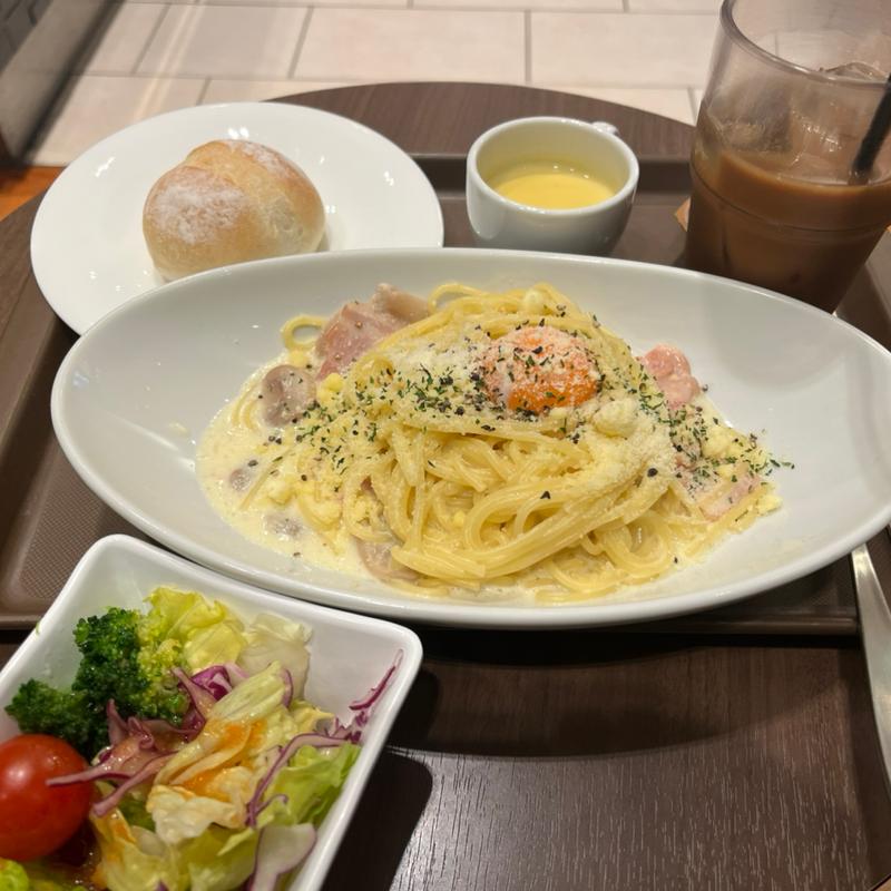パスタランチ（カルボナーラ）(デリカフェ•キッチン大阪 mido)
