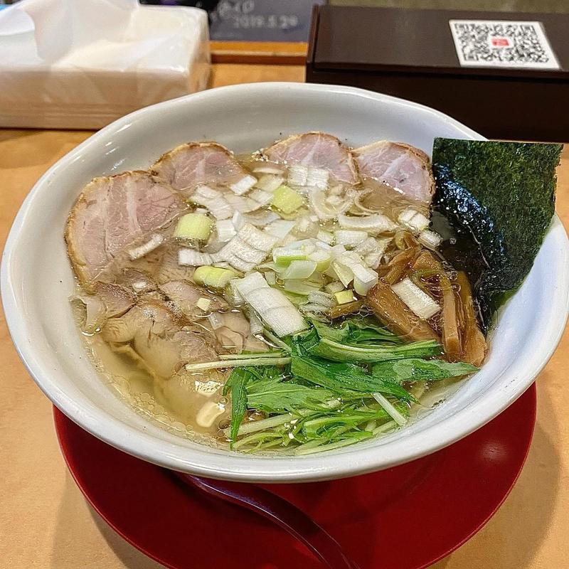煮干し塩ラーメン 細麺(こてつ家)