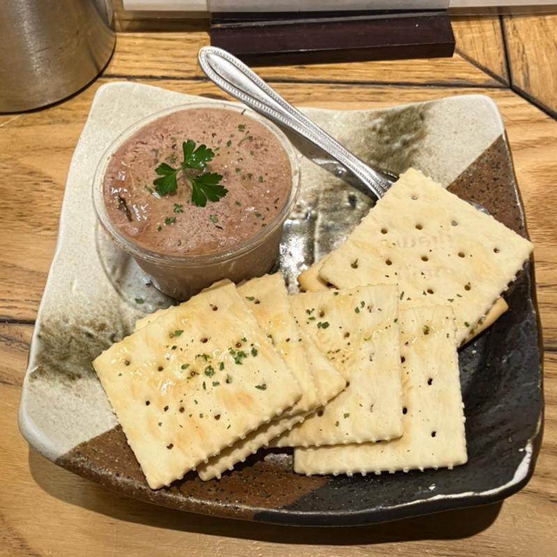 フォアグラ入りレバーペースト クラッカー添え(立ち呑み スタンドサンジ2nd)