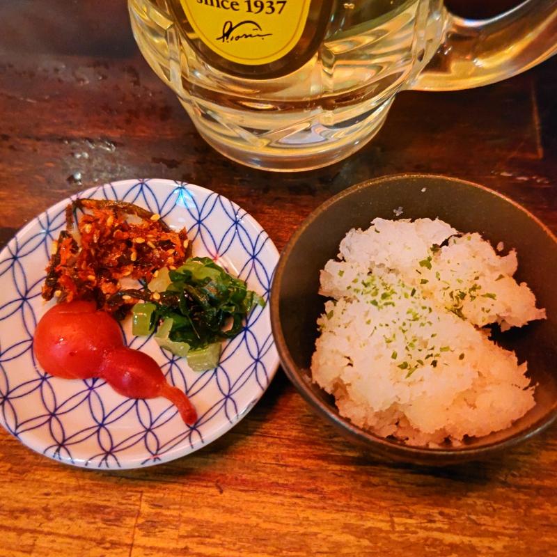 お通し(串焼きこはる たべもの横丁店)