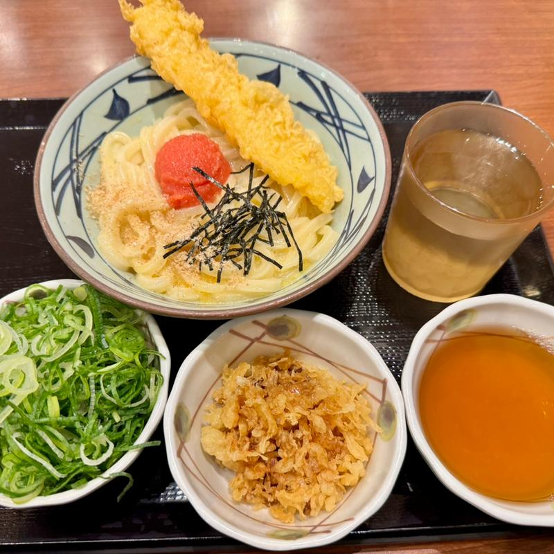 明太釜玉＋いか天(丸亀製麺羽生)