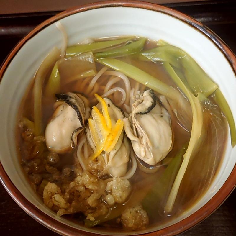 牡蠣そば(そば切り うちば)