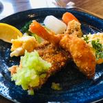 近海魚とエビフライ(洋食屋 青空 （ヨウリョクヤ アオゾラ）)