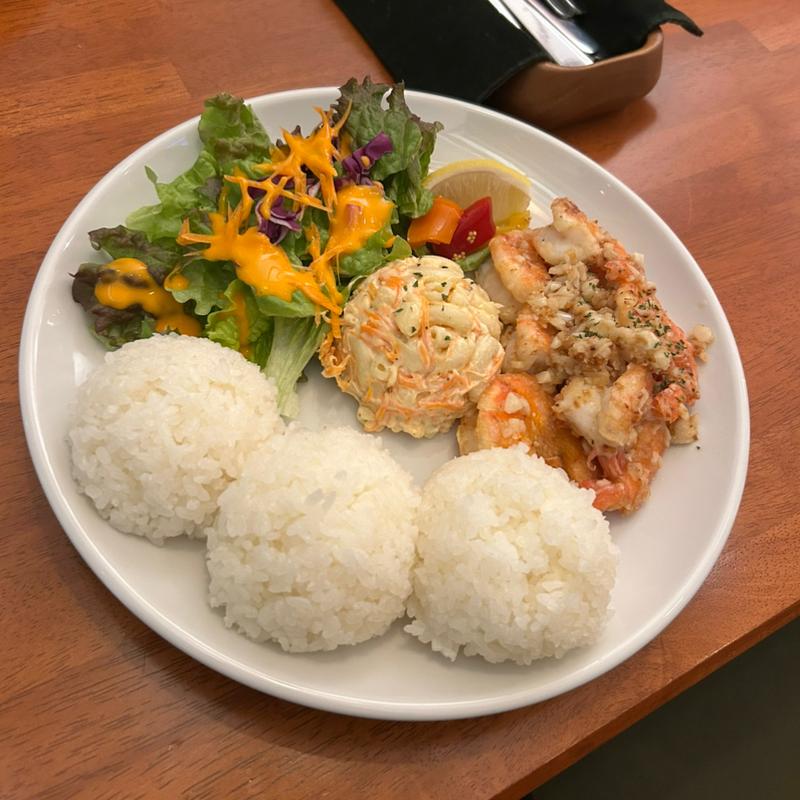 ガーリックシュリンププレート(ハワイアンレストラン&バー PAU HANA time)