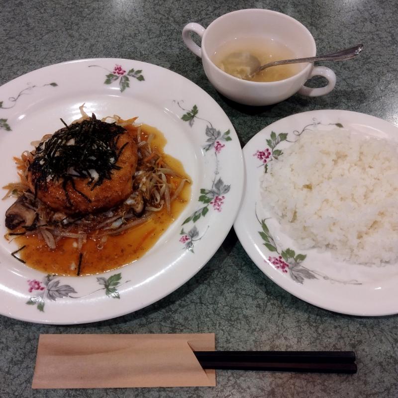 Aランチ(鶏の親子ハンバーグ 胡麻醤油ソース)(二葉會館（レストランサンセール）)