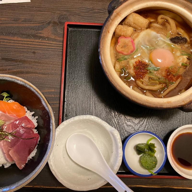 味噌煮込みうどんランチ(いち川)