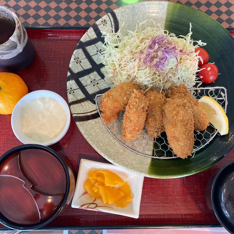 カキフライ定食(定光寺カントリークラブ )