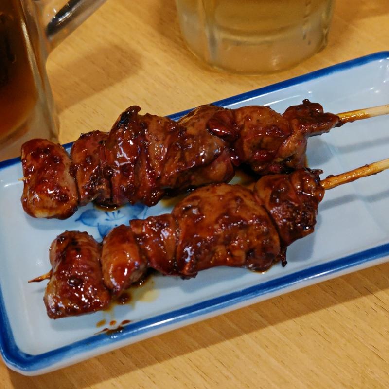 白レバー(もつ焼き串焼き 肉の佐藤 横浜西口店)