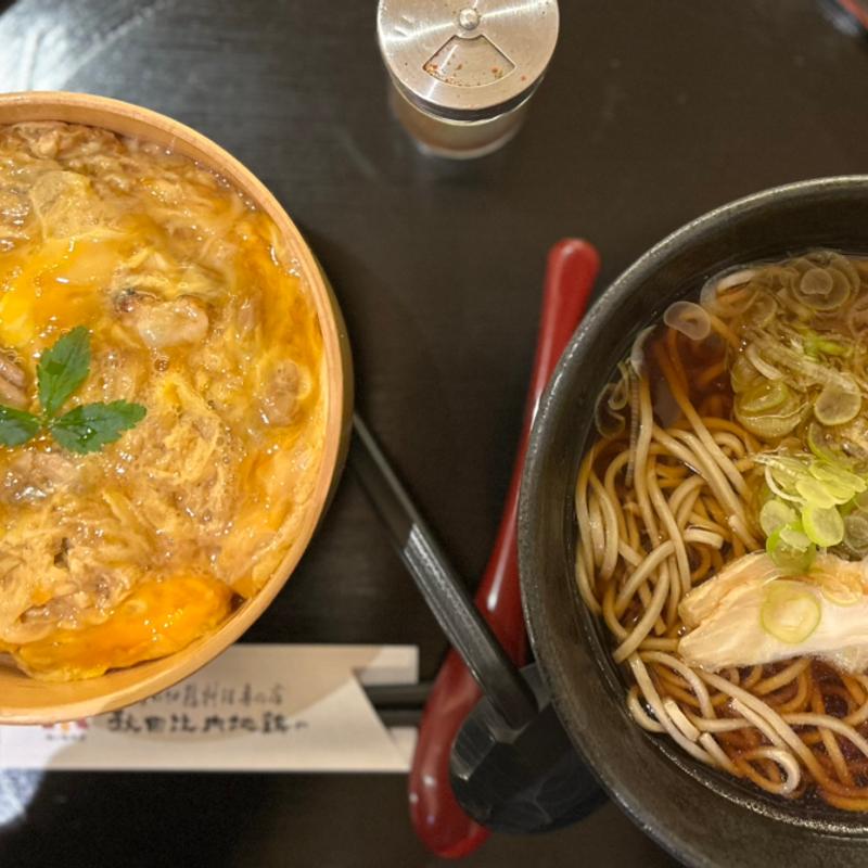 西馬音内そばセット(秋田比内地鶏や)